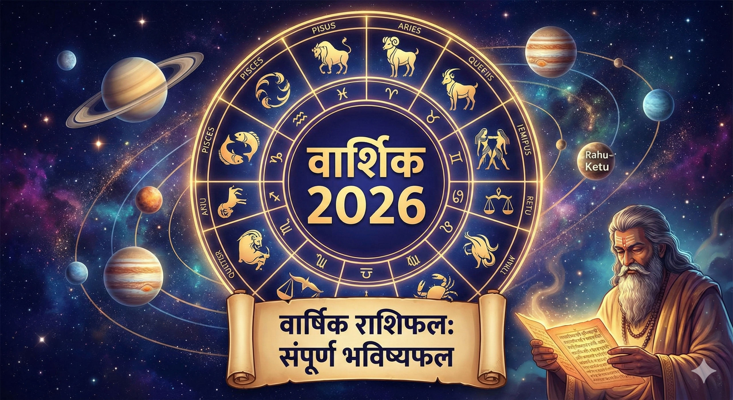 वार्षिक राशिफल 2026 Horoscope in Hindi